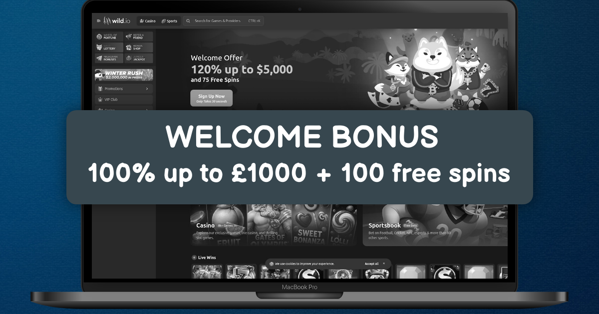 Wild.io Casino welcome bonus